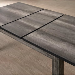 Katarina Extendable Dining Table Clean Lined Silhouette with a Gray Oak Finish