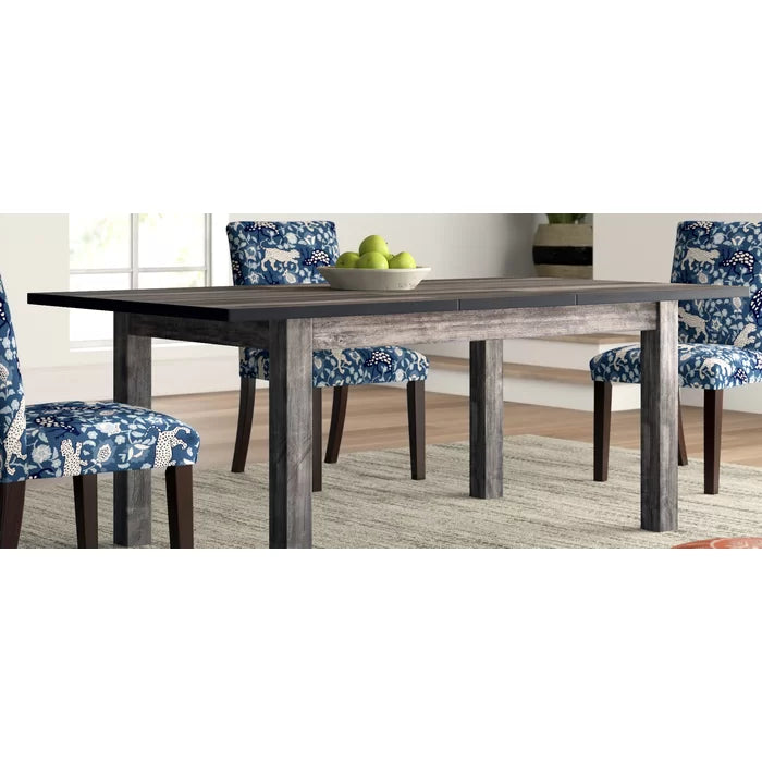 Katarina Extendable Dining Table Clean Lined Silhouette with a Gray Oak Finish