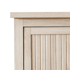 Birch Katheryn 45" 4 Drawer Grooved Wardrobe Crafted From Engineered Wood