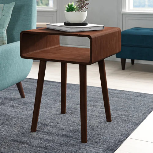 Espresso Kays 24'' Tall End Table Modern Design Perfect for Any Home Decor
