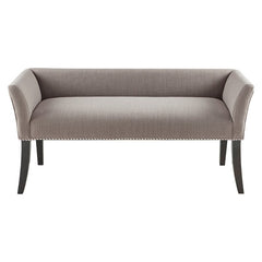 Gray Upholstered Bench Convenient Spot to Have A Seat and Kick your Shoes Off by the Front Door Or Punctuate