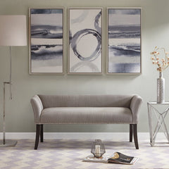 Gray Upholstered Bench Convenient Spot to Have A Seat and Kick your Shoes Off by the Front Door Or Punctuate