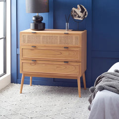 Solid Wood Keanu 3 Drawer 36'' W Chest Perfect Organize with Contemporary Style