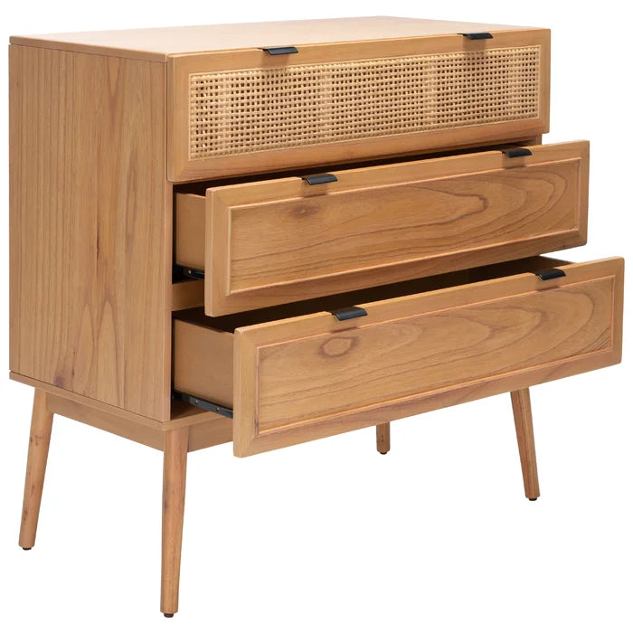 Solid Wood Keanu 3 Drawer 36'' W Chest Perfect Organize with Contemporary Style
