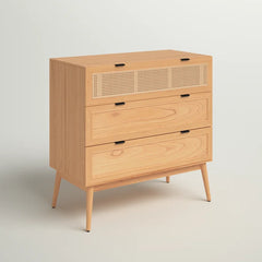 Solid Wood Keanu 3 Drawer 36'' W Chest Perfect Organize with Contemporary Style