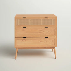 Solid Wood Keanu 3 Drawer 36'' W Chest Perfect Organize with Contemporary Style