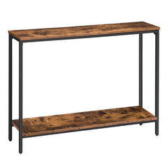 Kearria 47.2'' Console Table Rustic Brown Sturdy Iron Frame
