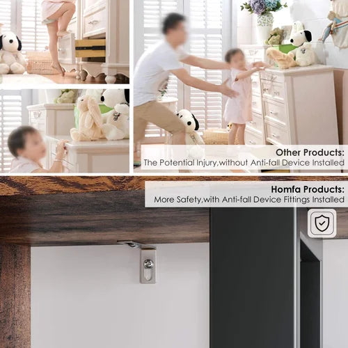 Kedest 63'' H x 34.6'' W Step Bookcase Strong Durability & Stability