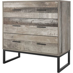 Distressed Finish Kedrian 3 Drawer 31.5'' W Chest Bring More Storage Space