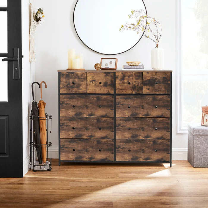 Keelee 10 Drawer 43.1'' W Metal Frame for Sturdiness Easy to Move