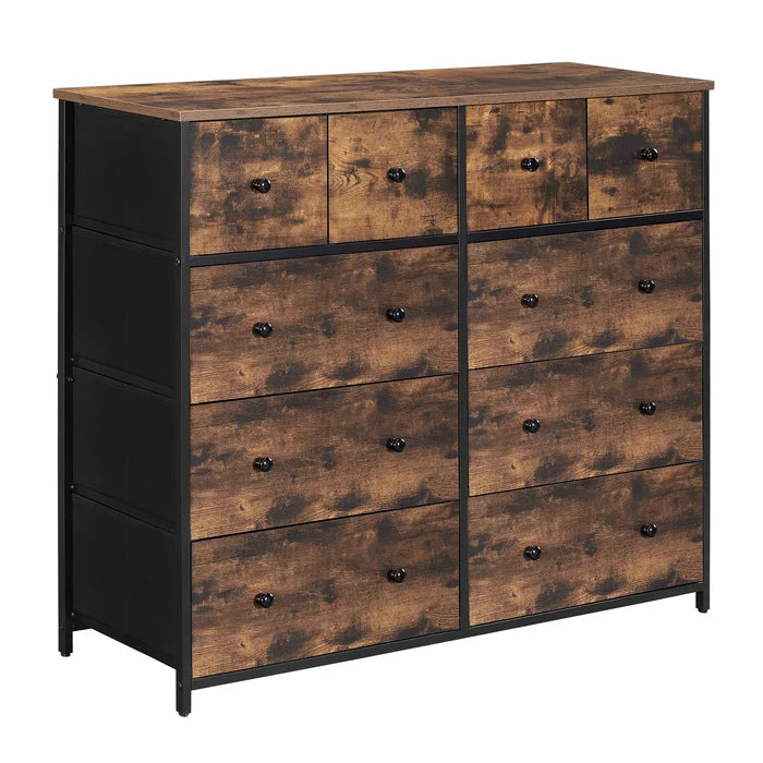 Keelee 10 Drawer 43.1'' W Metal Frame for Sturdiness Easy to Move