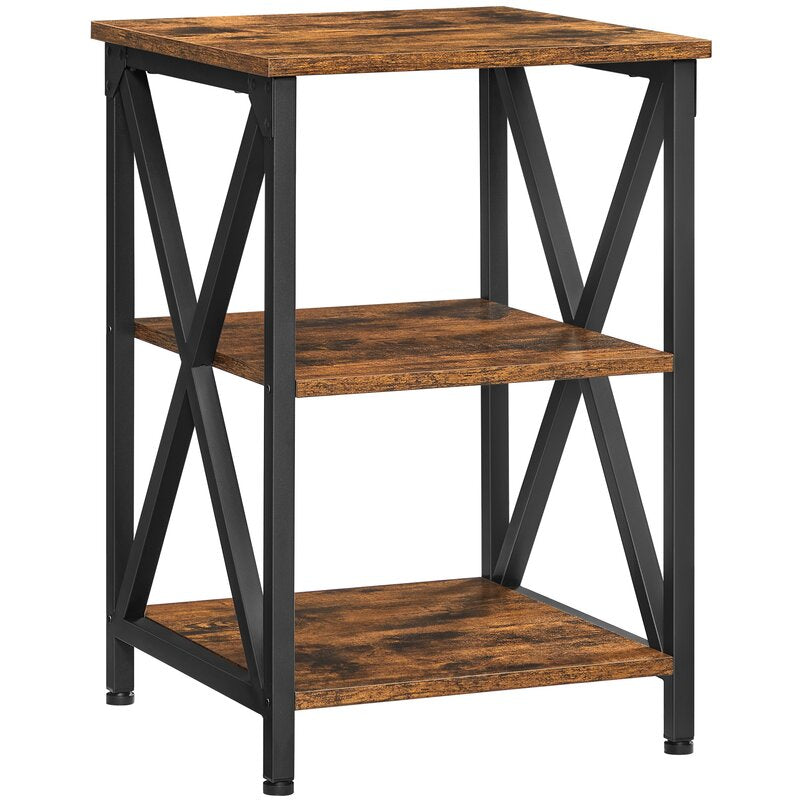 Keenen 23.6'' Tall End Table Farmhouse Industrial Design