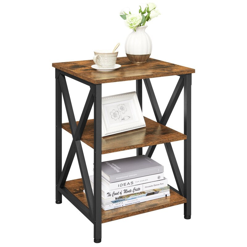 Keenen 23.6'' Tall End Table Farmhouse Industrial Design