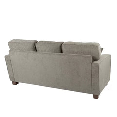 Cush Gray Polyester Kehlani 73.75" Wide Reversible Sofa & Chaise Design