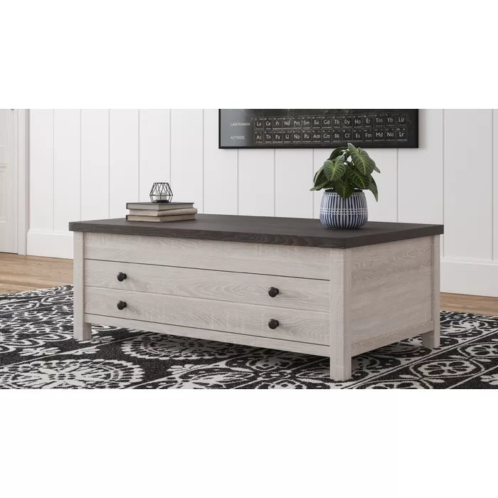 Kellam Lift Top Coffee Table with Storage Farmhouse Design