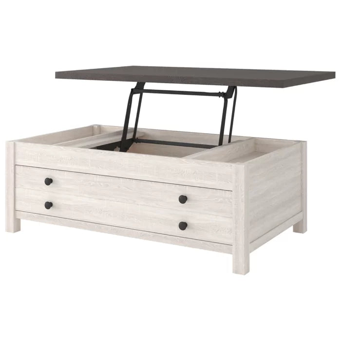 Kellam Lift Top Coffee Table with Storage Farmhouse Design