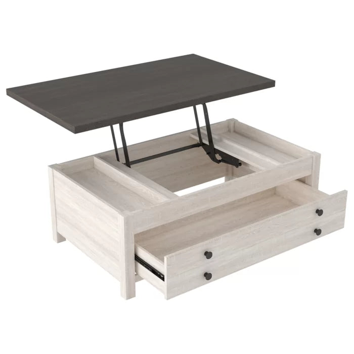 Kellam Lift Top Coffee Table with Storage Farmhouse Design