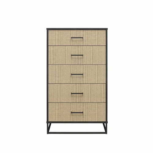 Kelly 5 Drawer 27.19'' W Chest Engineered Wood Woodgrain