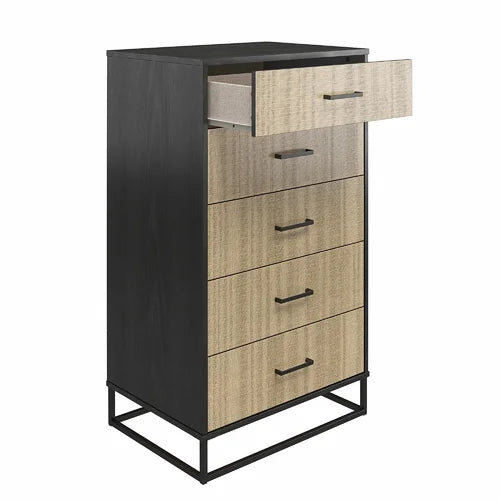 Kelly 5 Drawer 27.19'' W Chest Engineered Wood Woodgrain