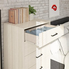 Kelly 5 Drawer 27.19'' W Chest Dresser Rustic and Modern Styles