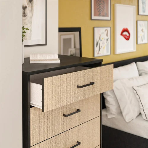 Kelly 5 Drawer 27.19'' W Chest Engineered Wood Woodgrain