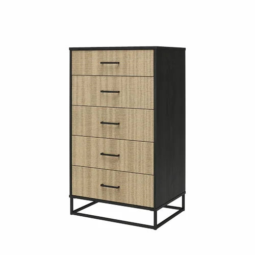 Kelly 5 Drawer 27.19'' W Chest Engineered Wood Woodgrain