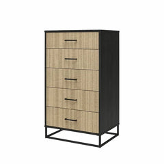 Kelly 5 Drawer 27.19'' W Chest Engineered Wood Woodgrain