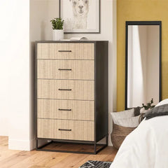 Kelly 5 Drawer 27.19'' W Chest Engineered Wood Woodgrain