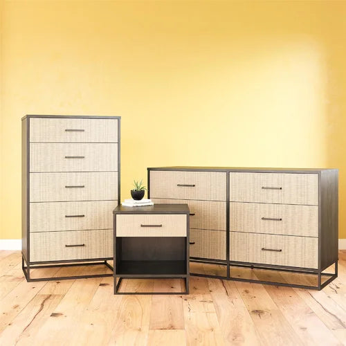 Kelly 5 Drawer 27.19'' W Chest Engineered Wood Woodgrain