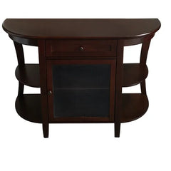43'' Wide 1 Drawer Walnut Buffet Table Console Table Offers Room To Display Decor