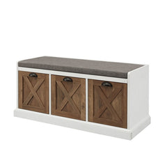 Drawers Storage Bench, Storage Bench Gives you An Ideal Spot To Put on Shoes and Organize Bringing Modern Farmhouse Style