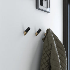 2.26'' Wide Solid Wood 5 Hook Wall Hook Help Organize Cramped Spaces Like An Entryway or Hallway Modern