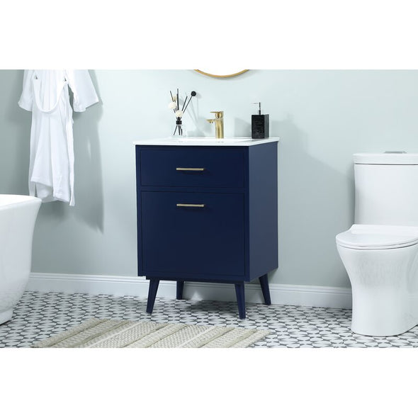 Kenn 24'' W x 18" D x 33" H Single Bathroom Vanity Se