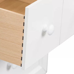 Solid Wood White Kennell 27'' Tall 2 - Drawer Nightstand Provide Storage Space
