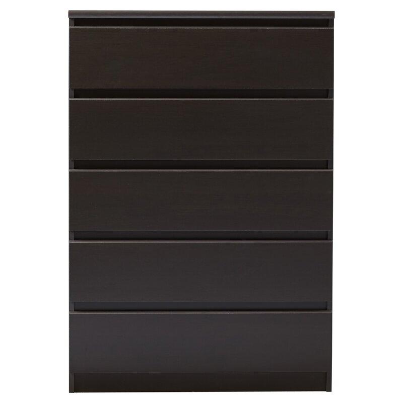 Coffee 5 Drawer 30.31'' W Chest Plenty of Room for A Mirror, Table Lamp, or Another Decor you Want To Display
