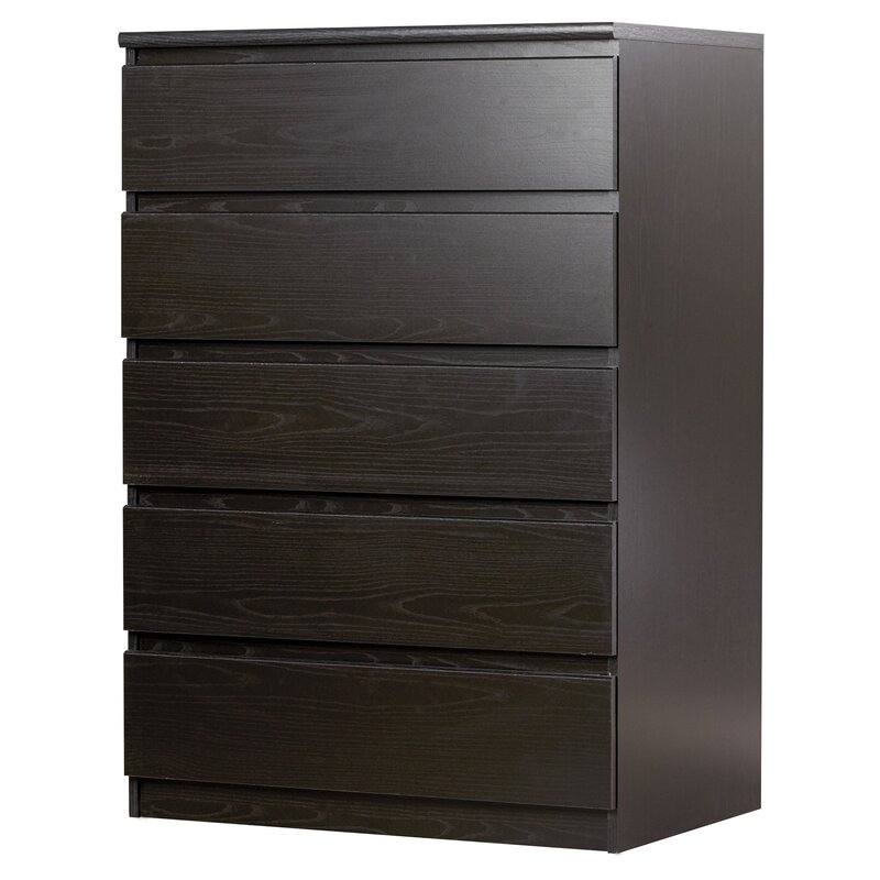 Coffee 5 Drawer 30.31'' W Chest Plenty of Room for A Mirror, Table Lamp, or Another Decor you Want To Display