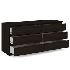 Coffee Kepner 6 Drawer 60.55'' W Double Dresser Clean-lined Silhouette and Neutral
