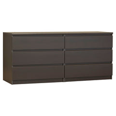 Coffee Kepner 6 Drawer 60.55'' W Double Dresser Clean-lined Silhouette and Neutral