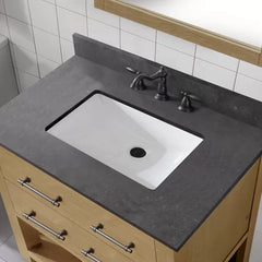 Keri 36" Single Bathroom Vanity Set Modern Vanity with Clean Lines [Fully Assembled]