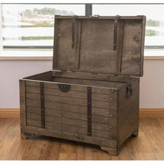 Kerri Vintage Trunk Ample Storage Space Perfect Use as a Coffee Table