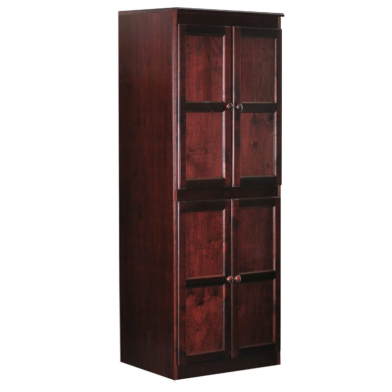 Cherry Kesterson Armoire Four Door Storage Cabinet Strikes