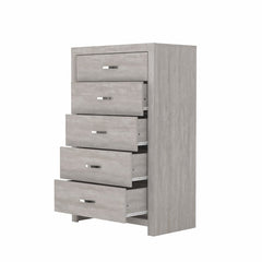 Dusty Gray Oak 5 Drawer 29.6'' W Chest Perfect Fit for your Bedroom for Stowing Everything