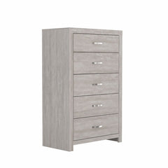 Dusty Gray Oak 5 Drawer 29.6'' W Chest Perfect Fit for your Bedroom for Stowing Everything