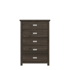 Khiri 5 Drawer 30.25'' W Chest Royal Espresso Indoor Dresser Mirror