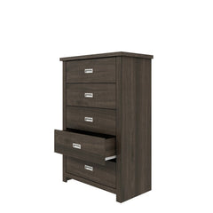 Khiri 5 Drawer 30.25'' W Chest Royal Espresso Indoor Dresser Mirror