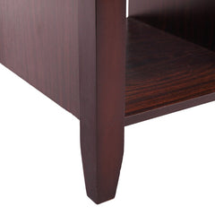 Brown Kiah Lift Top Coffee Table  2 Divided Storage Design
