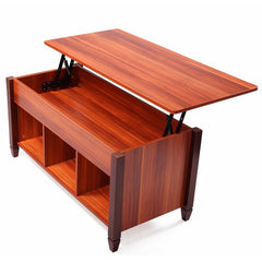 Pear Wood Kiah Lift Top Coffee Table Beautiful Design for Office or Home