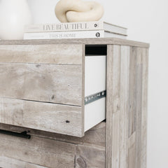 Whitewash Kian 4 Drawer 28'' W Chest Smooth-Operating Drawers