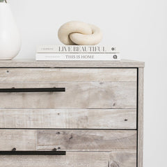Whitewash Kian 4 Drawer 28'' W Chest Smooth-Operating Drawers