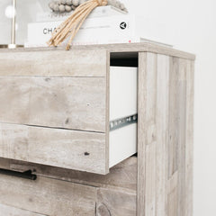 Whitewash Kian 4 Drawer 28'' W Chest Smooth-Operating Drawers